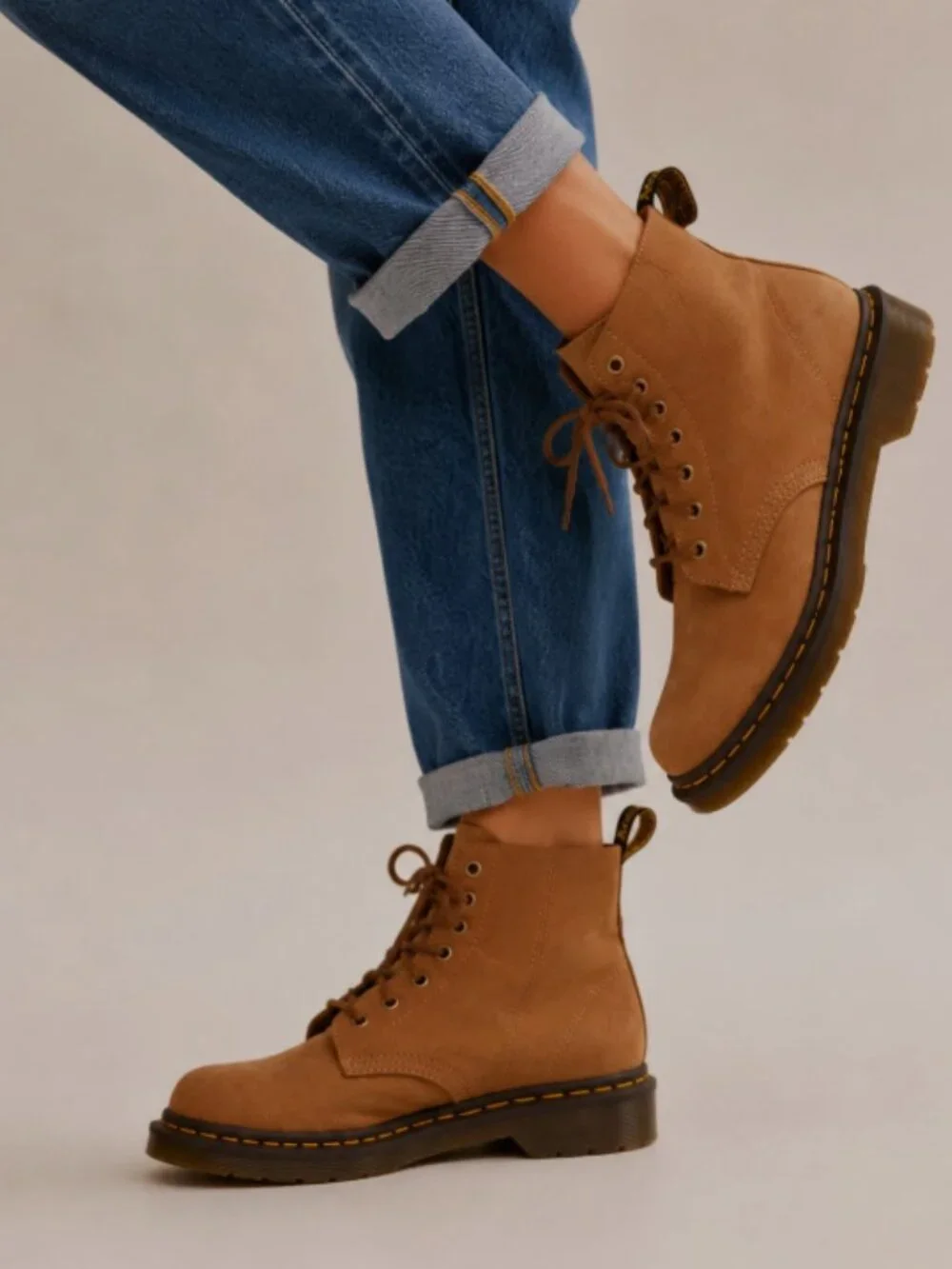 Savannah Tan ~ Dr. Martens 101 Tumbled Nubuck Ankle Boot MSRP$185 Super Comfy